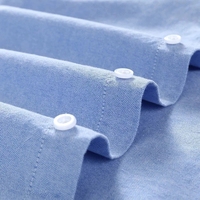 Lato 100% bawełna męskie koszule Oxford męski z krótkim rękawem Casual Slim dopasowana sukienka koszula męska koszula biznesowa Camisa Social bluzka 6
